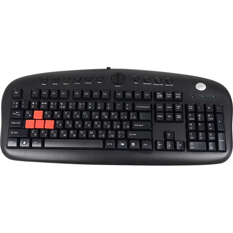 Клавиатура A4 KB-28G-1 серый/черный USB Multimedia for gamer