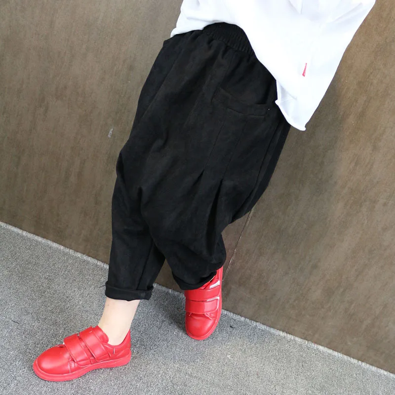 

Support BOY'S Spring And Autumn Big Boy Korean-style Big Pp Pants Sub-Loose-Fit Harem Pants CHILDREN'S Pants Collapse