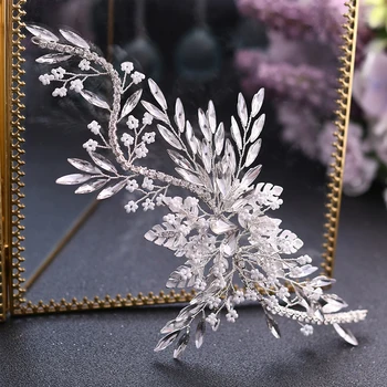

TRiXY H277 Gorgeous Rhinestone wedding headband Delicate hair jewelry wedding Crystal bridal hairpiece beaded wedding hair pins