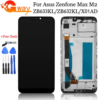 

Black 6.26" For Asus Zenfone Max M2 LCD ZB633KL/ZB632KL/X01AD LCD Display Screen+Touch Panel Digitizer+Frame Assembly+Tools