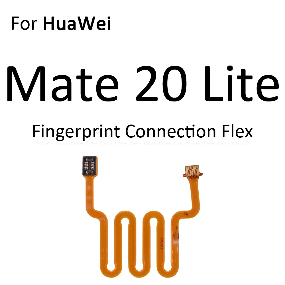 Датчик отпечатков пальцев Главная Кнопка для HuaWei mate 20 Lite X 20X P Smart Plus сенсорная ID Кнопка меню разъем гибкий кабель лента - Цвет: For Mate20 Lite Flex