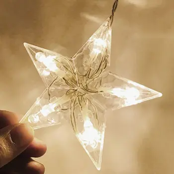 

LED String Light Star/moon-shaped Decorative Lamps For Curtain, Background Wall, Home Decor