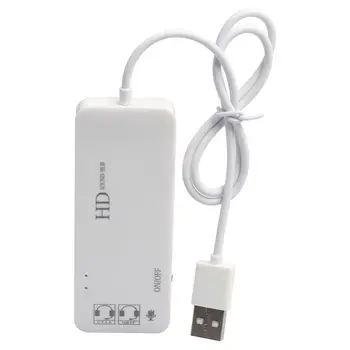 

white USB2.0 hub + sound card 7.1 multifunction HUB sound card USB HUB sound card
