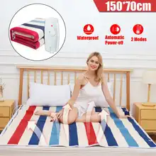 220 В переменного тока, 50-76 Вт Регулируемая Температура электрическое отопление Одеяло автоматический Мощность с подогревом Одеяло Водонепроницаемый Электрический коврик