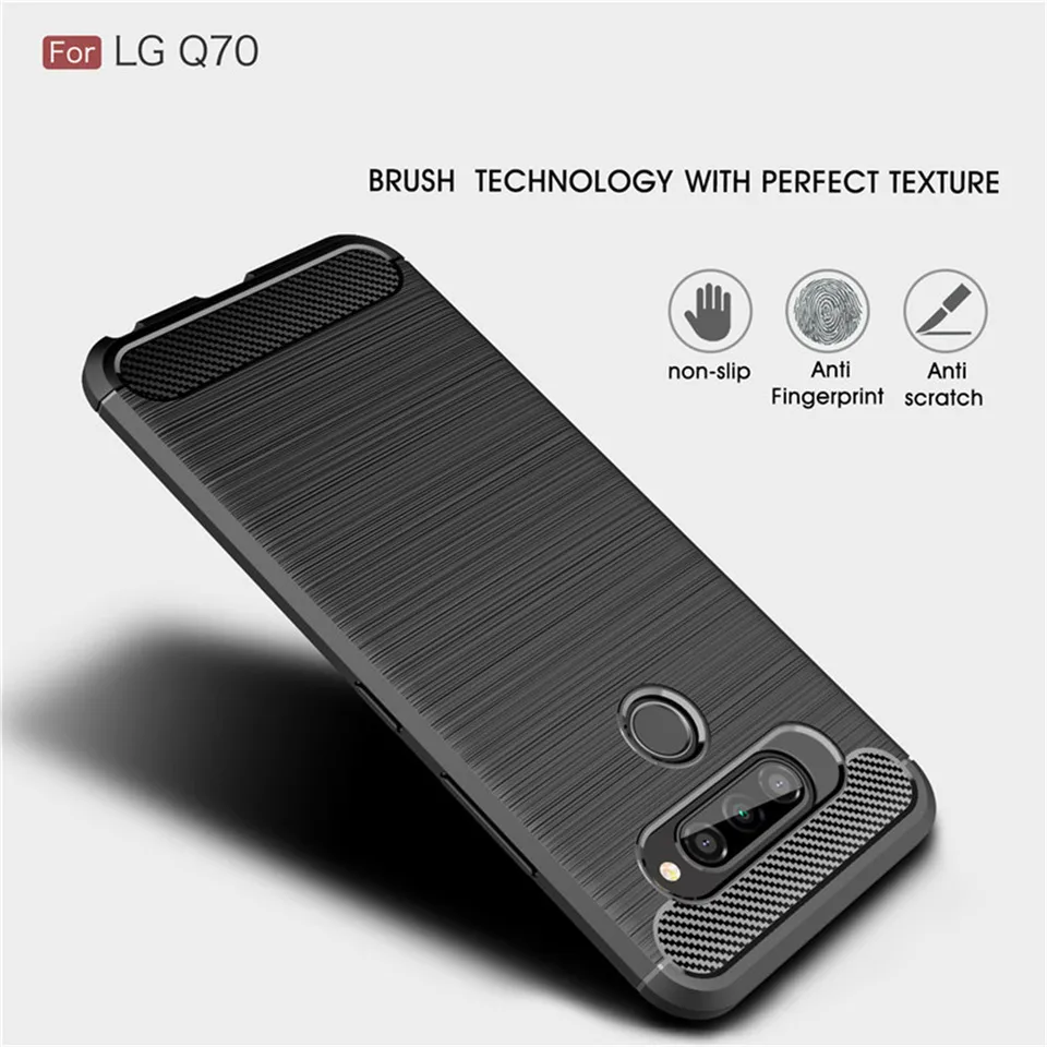 Cover Per LG Q7 – Custodia In Silicone Morbido Trasparente, Antigraffio, Con Stilo Incluso (Colore Random)