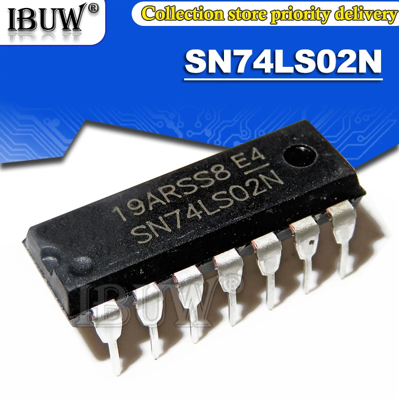 100 шт. SN74LS02N DIP14 SN74LS02 74LS02N 74LS02 DIP интегрированный IC | Электронные компоненты и