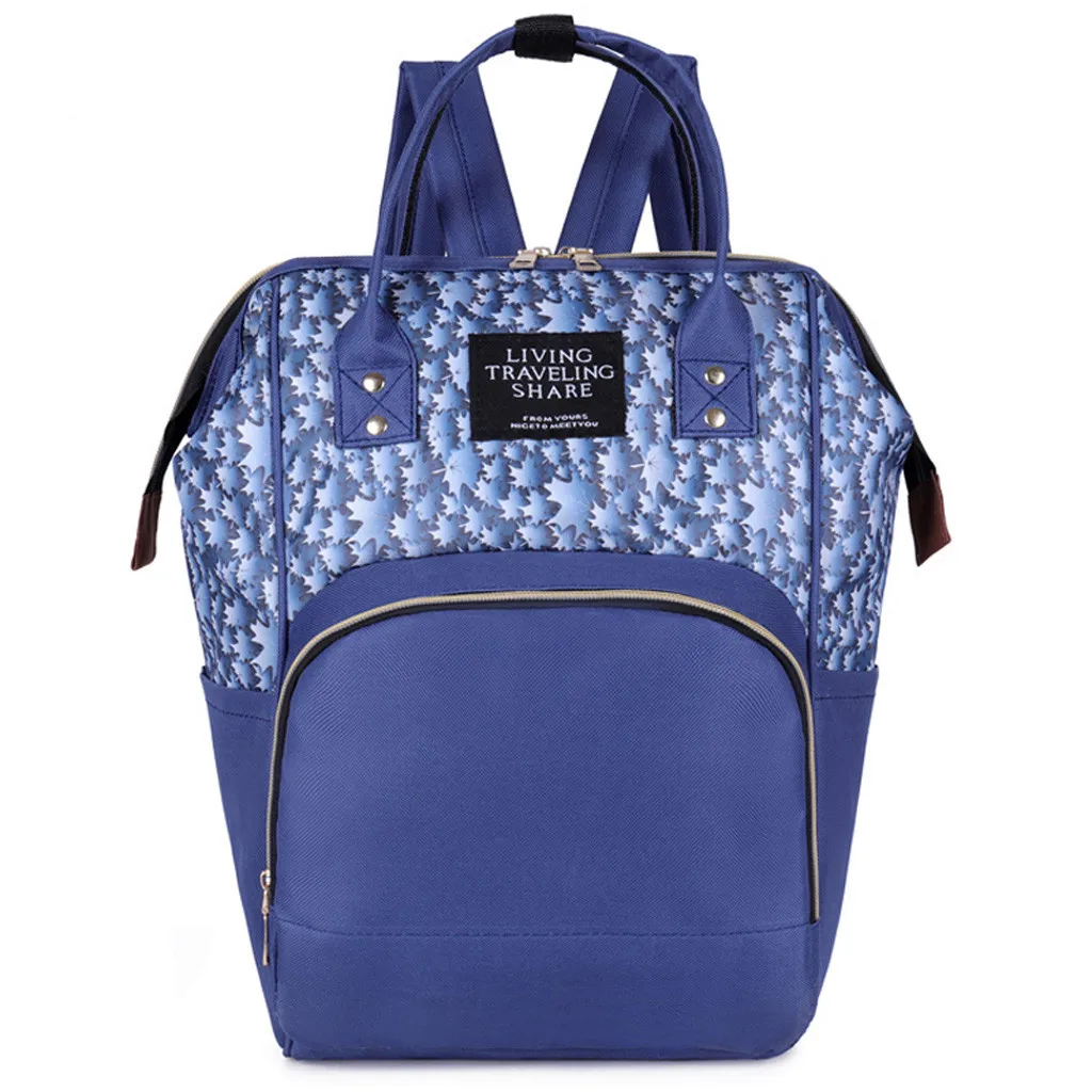 Diaper Bag Baby Nappy Bag Mummy Daddy Backpack Large Capacity Waterproof Casual Laptop Bag Rechargeable Holder for Bottle