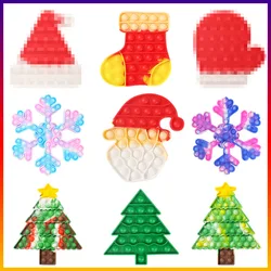 Jouets éducatifs de noël en Silicone, pionner de contrôle des rongeurs, je suis un maître, jouets de décompression de musique à bulles de presse 