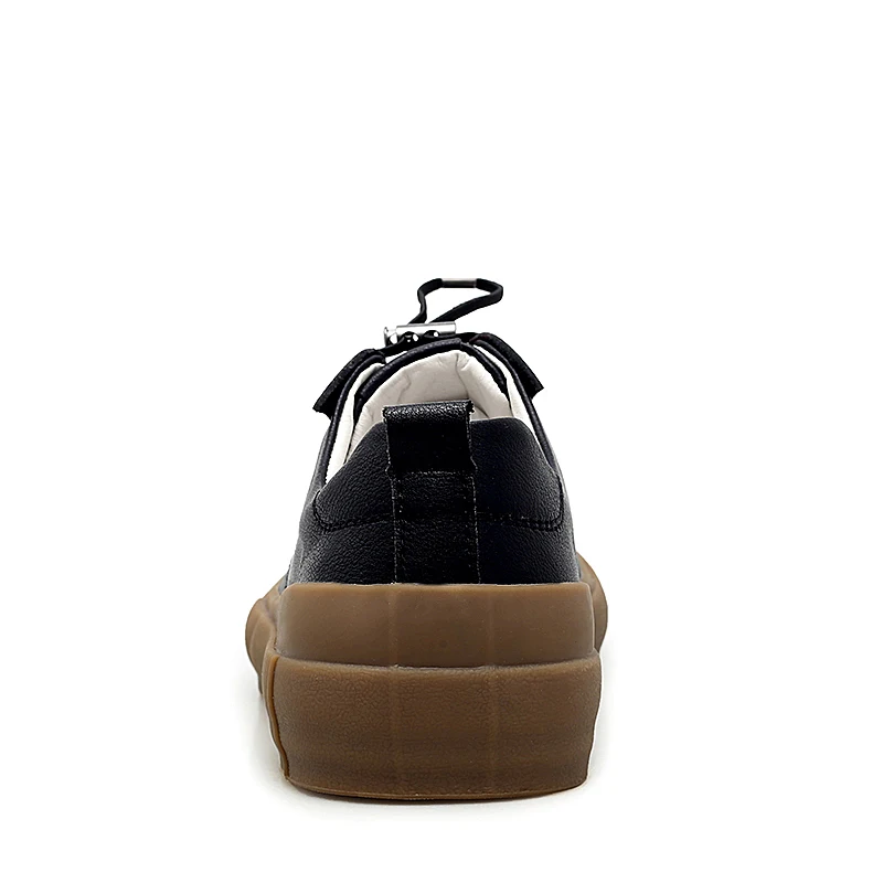 Мужская повседневная обувь; мужские кроссовки из натуральной кожи на плоской подошве; Мужская модная простая дышащая обувь в Корейском стиле; Мужская обувь; Цвет черный, белый