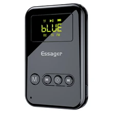 ESSAGER Bluetooth 5 0 o Transmitter Receiver 3 5mm Jack Aux o Wireless Adapter for PC TV Headphone Car