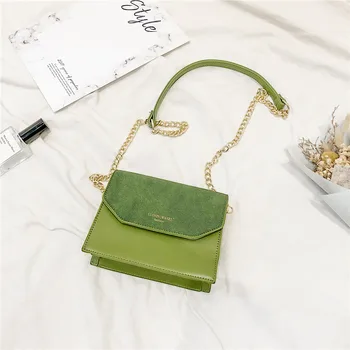 

New simple niche design package Oz fairy color matching stereo chain single shoulder diagonal bag handbag