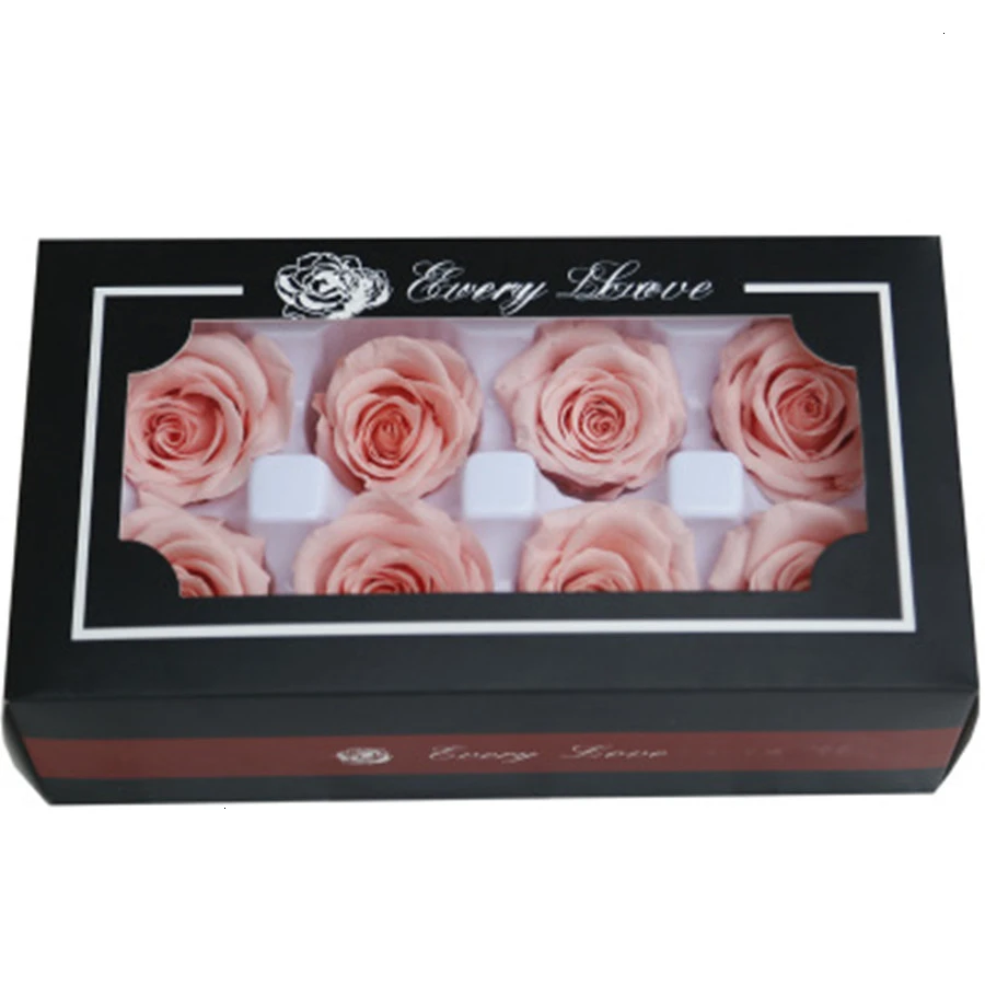 1 высокое качество, консервированные цветы, цветок бесмерной розы, диаметр 4 см, подарок на день матери, вечная жизнь, цветок, материал, подарочная коробка - Цвет: 5