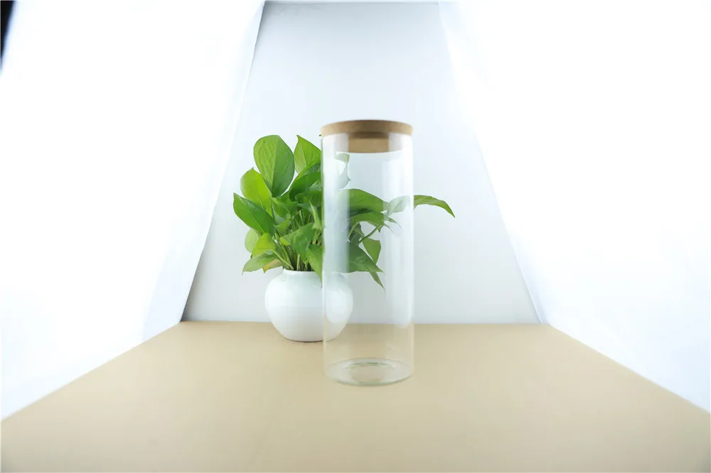 100-250mm 2pcs 1.7L Cork Kitchen Storage Large Glass Bottle Food Jar Container Transparent Empty Spice Nuts Storage Jars (5)