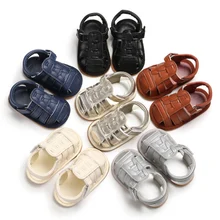 Baby Boy Sandals Summer Casual Sandal Shoes PU Leather Solid Color Soft Baby Boy Girl Shoes 0-18M Baby Shoes Baby Boy Sandals Summer Casual Sandal Shoes PU Leather Solid Color Soft Baby Boy Girl Shoes 0-18M Baby Shoes