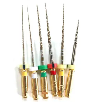 

Dental instrument gold files 0.04 taper rotary engine use niti root canal instrument 25mm dentist tool