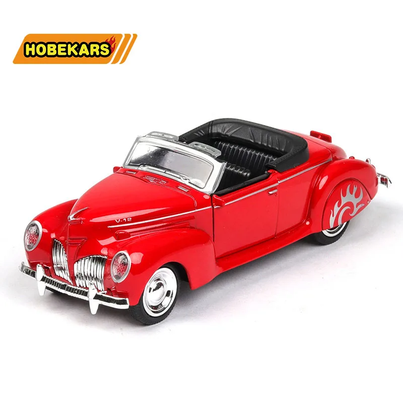 Модель Lincoln Classic Diecasts 1/36, автомобильный светильник Matel, игрушки из звукового сплава для детей, подарки для детей и мальчиков