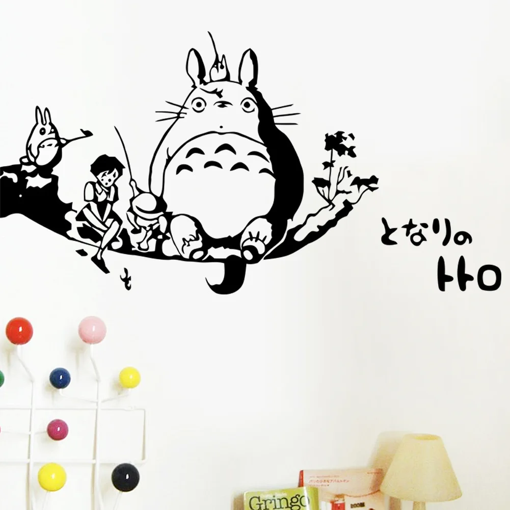 ZY8526 New Style Cartoon Animation Totoro CHILDREN'S Room Bedroom Wall Adhesive Paper Foreign Trade Wholesale Waterproof Removab