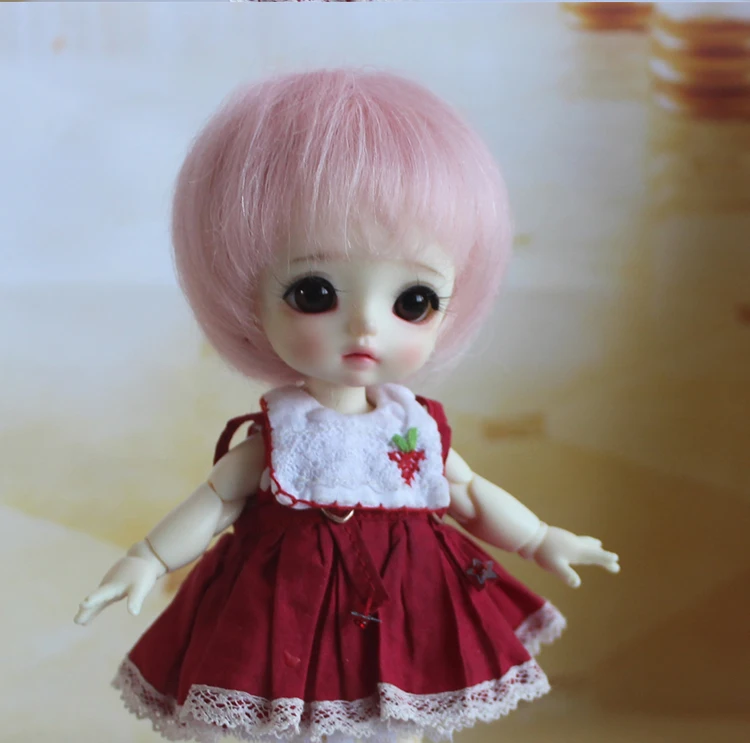1/8 bjd jd Кукла короткие парики мохер материал для 5-6 дюймов окружность головы куклы ob11 куклы парики для куклы аксессуары игрушки
