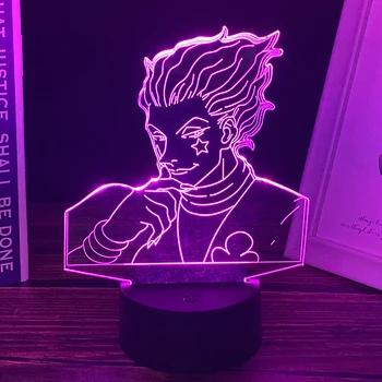 

Kids Night Light Gift Led Touch Sensor Colorful Bedroom Nightlight Anime Hunter X Hunter Decor Light Cool 3d Lamp Hisoka Gadgets