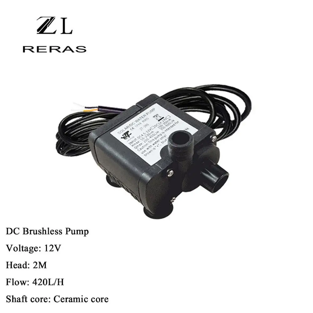 12V 24V DC бесщеточный Солнечный JT280A насос работающий на постоянном токе от циркулирующий водяной насос высокого давления Land воздушный насос высокого подъема тихий дизельный двигатель с водяным охлаждением - Напряжение: Ceramic core