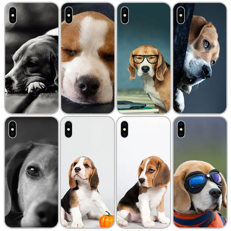 

cute Beagle Silicone Soft TPU Cases Covers For iPhone 11 Pro XS Max X XR 8 7 6S Plus 5S SE 4S Silicon Case Cover