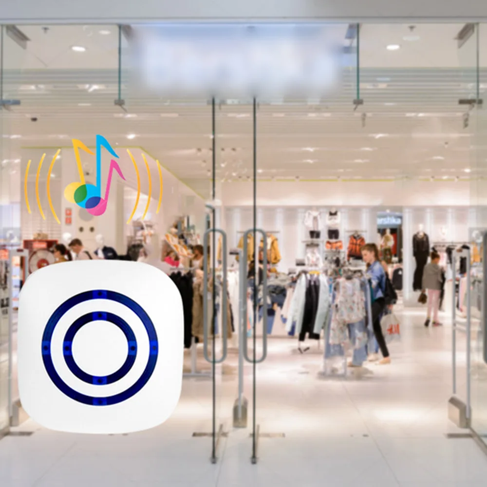 Беспроводной умный дверной звонок, датчик движения, детектор, дверной звонок, EU/US штекер, сигнал тревоги, инфракрасный детектор, дверной звонок для бизнес-дома