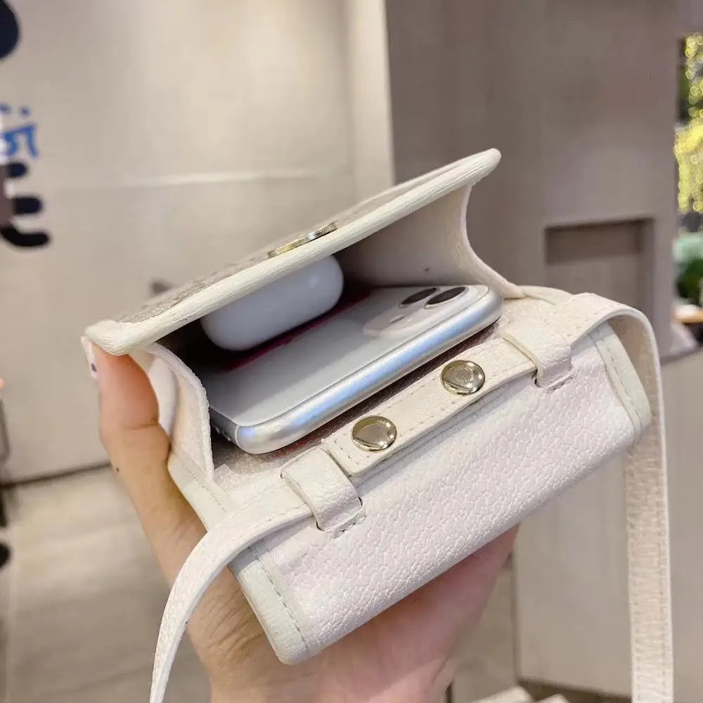 2020 Luxury Brand GG Fresh Fashion Girl Casual Wild Mini Crossbody Pouch Women Shoulder Diagonal Cellphone Bag Coin Wallet Purse