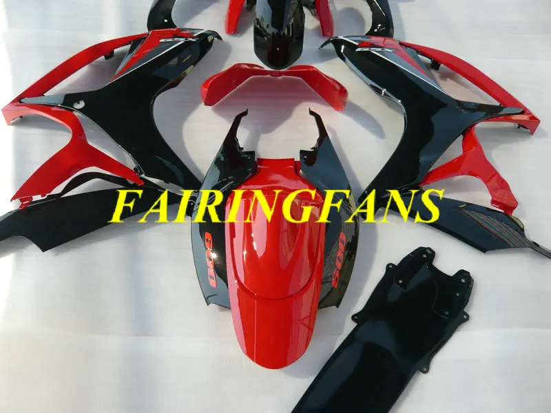 Комплект обтекателей для мотоцикла GSXR600 750 K6 06 07 GSXR 600 GSXR750 2006 2007 красный черный Обтекатели кузова+ подарки SC98