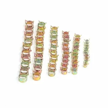 

50Pcs Spring clip Fastener 5/6/7/8/9mm Fuel Pipe Hose Pipe Air Tube Clamps