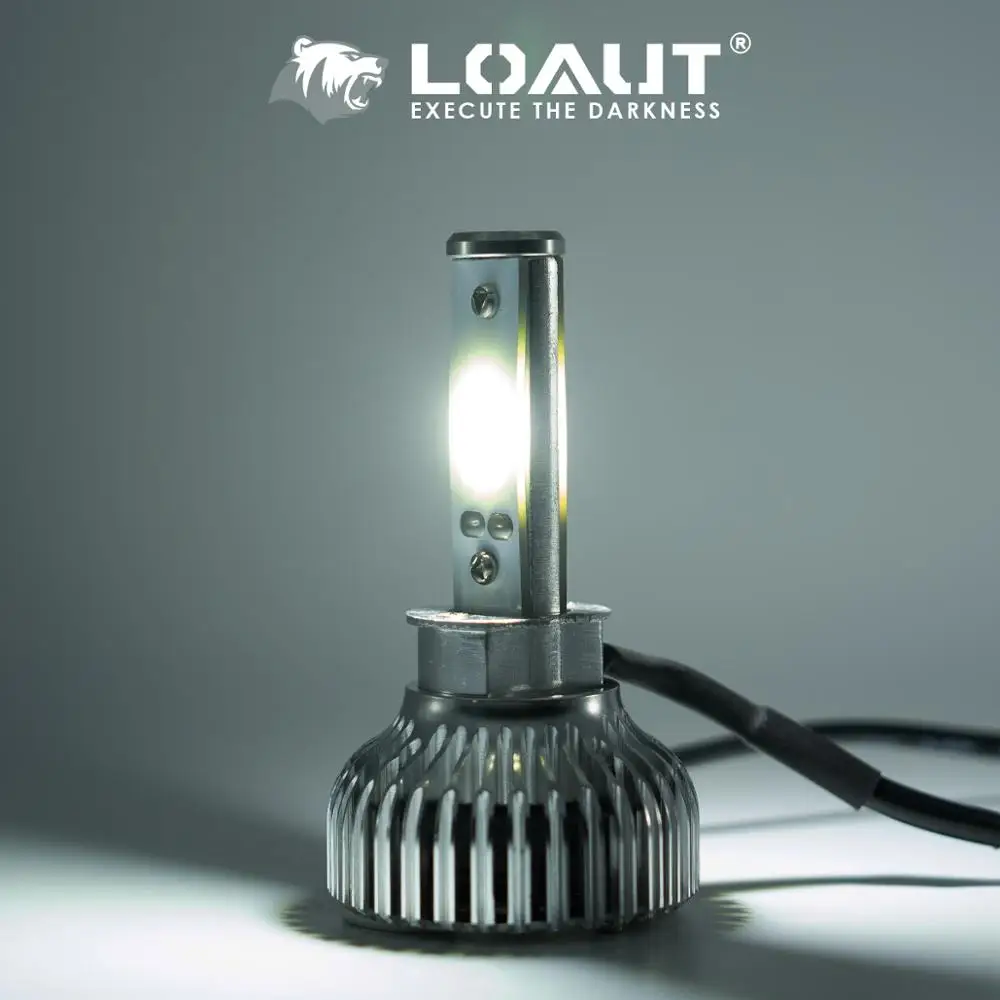 LOAUT лампочки на подвеску h3 светодиодный лампы для автомобиля 70 Вт 6000K COB 12V 24V 8000LM туман lightlens для фар