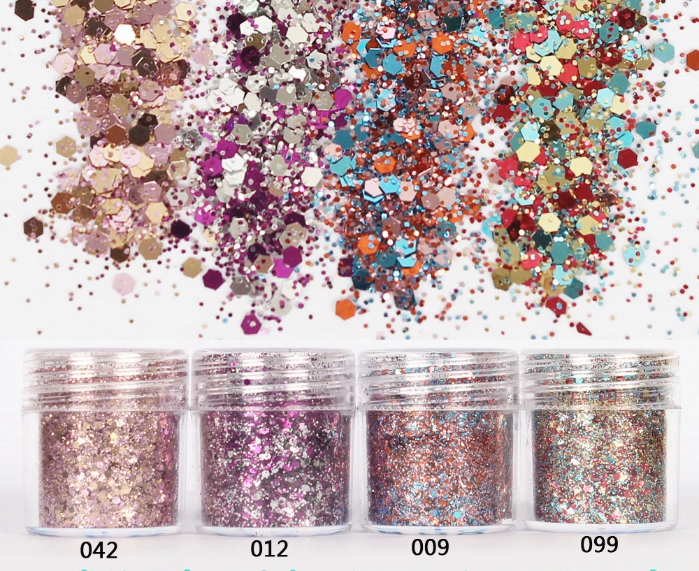

New 4Box/set Gradient Sequin Powder Bling Glitter Powder Shiny Eye Face Body Glitter Fill In Glitter DIY Nail Art Decor,1Yc7471