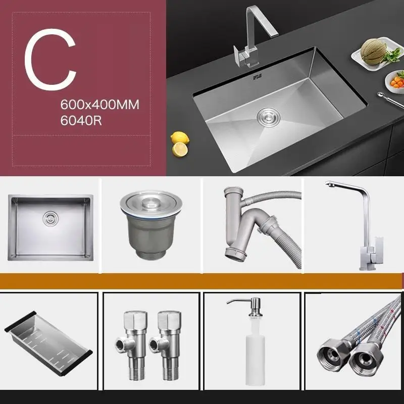Встроенная Lavandino Banheiro Evier Acero Inox Portatil Lavello Cucina кухня Cuba Pia Cozinha Fregadero De Cocina раковина для мытья посуды - Цвет: Number 12