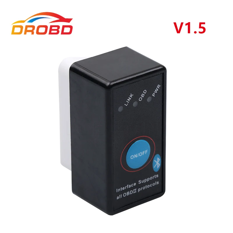 Диагностический инструмент Mini ELM327 V1.5 с переключателем поддержка