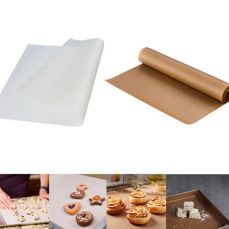

1PC Reusable Baking Mat High Temperature Resistant Sheet Pastry Baking Oilpaper Heat-Resistant Pad Non-stick Outdoor BBQ