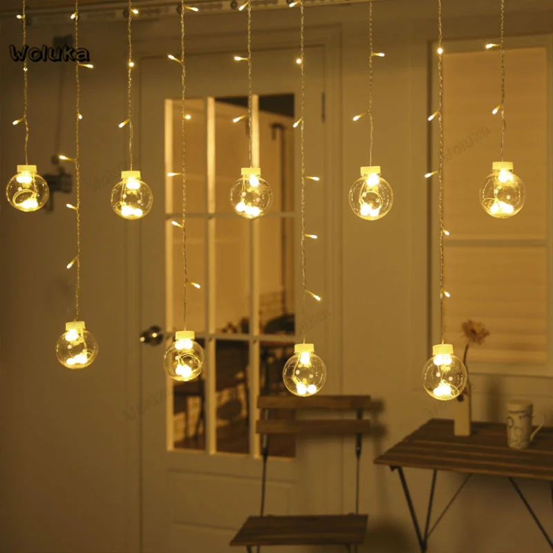 LED Ball-shaped lamp String Light Copper Flashing Starry Light Room Decoration Creative Hanging Lamp CD50 W05