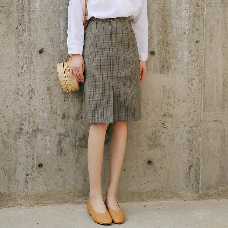 

Photo Shoot 2019 Autumn New Style CHIC Half-length Simple A- line Sheath Skirt 1719