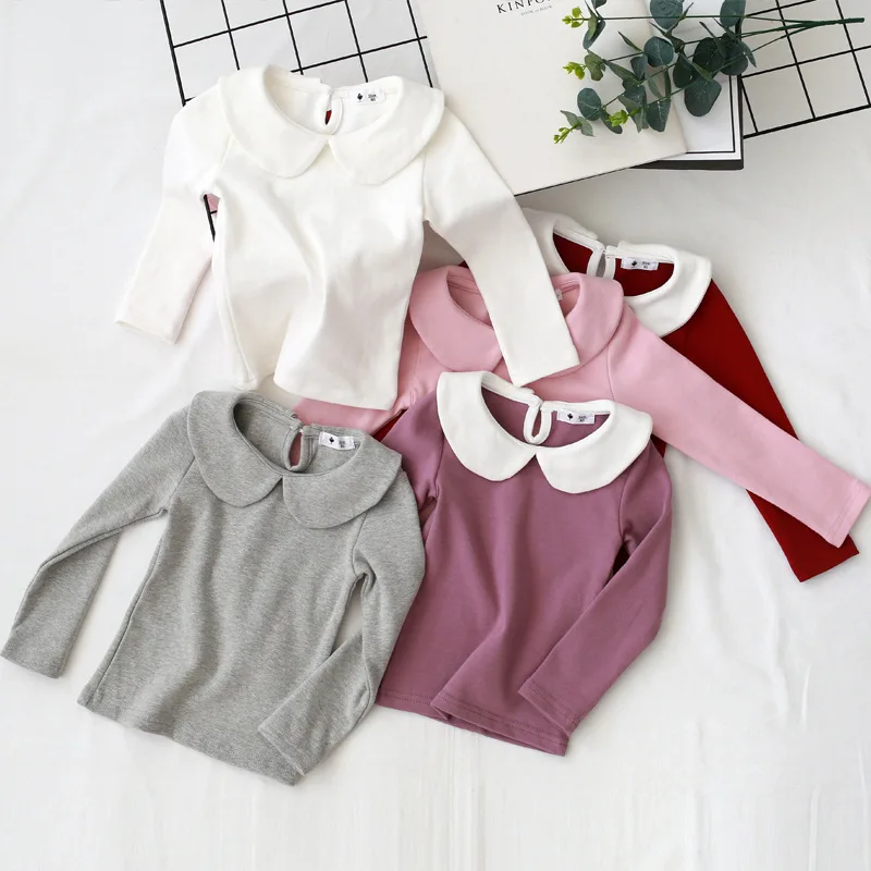 

Kids Baby Clothes Tops Blouse Long Sleeve Warm High Quality Blouse Cotton Casual Autumn Winter Toddler Girls Clothes 2-9Y