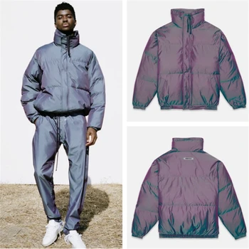 

Stand-up collar high street colorful solid color fw winter FOG Essentials bread cotton jacket men and women