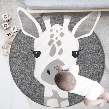 

Play Mat Round Lion Rabbit Unicorn Koala Playmats Game Pad Infant Crawling Blanket Kids Room Carpet Rugs Baby Activity Gym Mat
