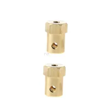 2 шт. латунь 6 мм Шестигранная Соединительная Муфта гибкая разъем двигатель модели автомобилей Boat