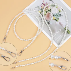 Pearl Strap for Women's Bags Handbag Accessories Purse Belt Handles Detachable Shoulder Crossbody Messenger Bag Chain Strap