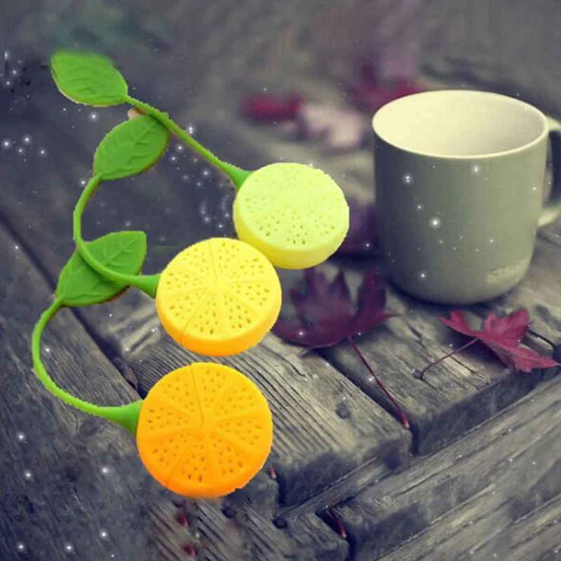 Силиконовое ситечко для чая с клубничным лимоном|silicone strawberry|tea strainer siliconetea leaf |