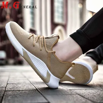 

Man Light Low Casual Sneaker Fashion Summer Men's Slip-ons Mesh Shose Men Soft Light Flats Trainers Men Outdoor Sock Tennis C46