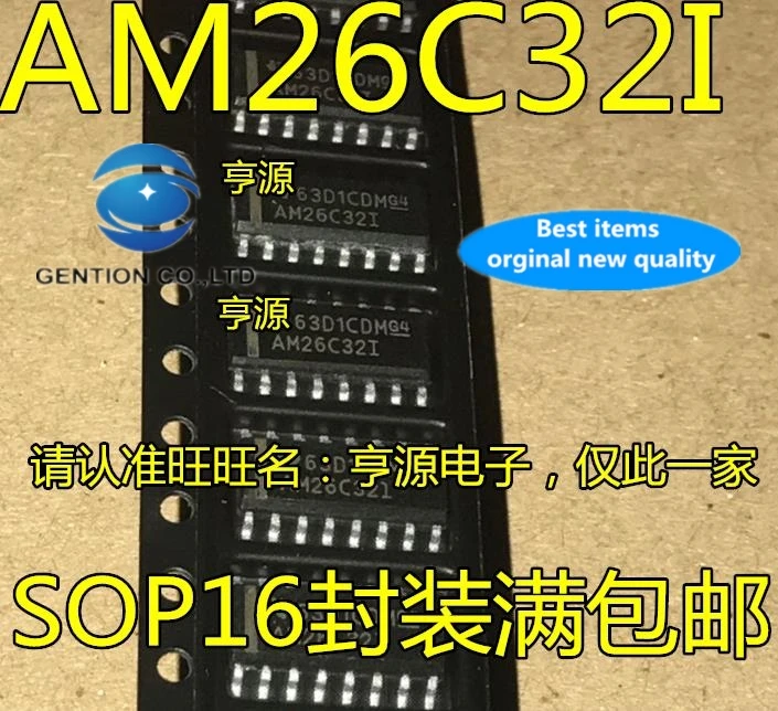 

Приемник AM26C32I am26c32ложенный AM26C32C AM26C32CDR AM26C321, 100% новый и оригинальный, 20 шт.