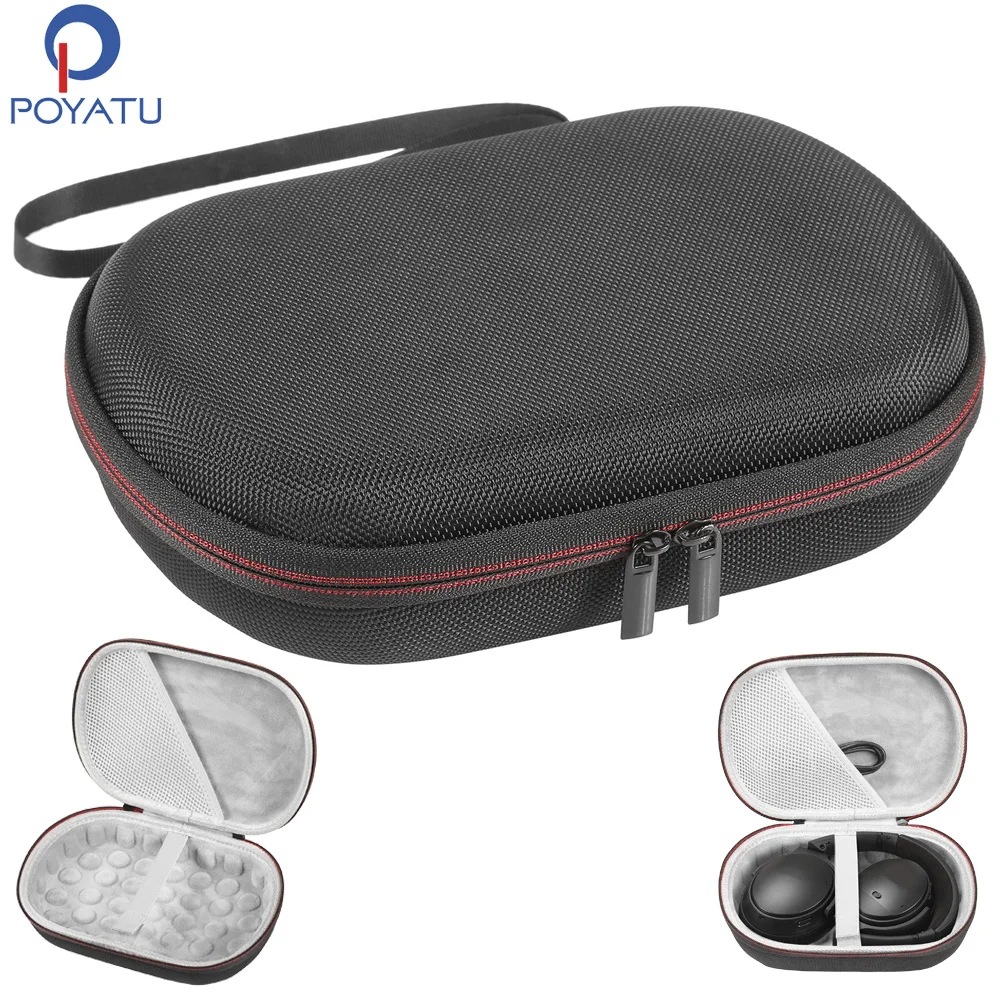 

POYATU QC45 Case for Bose QC25 QC35 QC45 QC 25 35 45 Headphones Headphone Hard Case Carrying Pouch Box