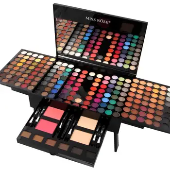 

Fashion Women Miss Rose Box Shape Eyeshadow Full Professional Makeup Palette Concealer Blusher Cosmetic Set Drop Shopping