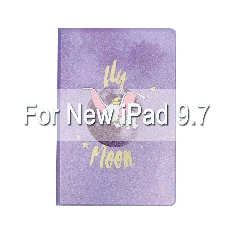 Мультяшный слон Дамбо ультра тонкий мягкий чехол для iPad Air 1/2 iPad 9,7 чехол-подставка для iPad mini12345 автоматическое Пробуждение/сон - Цвет: For new pad9.7