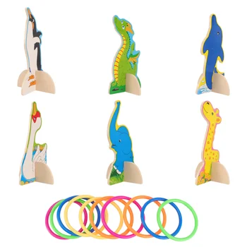 

1 Set of Educational Tossing Game Ring Toss Game for Kids Playing Children Funny