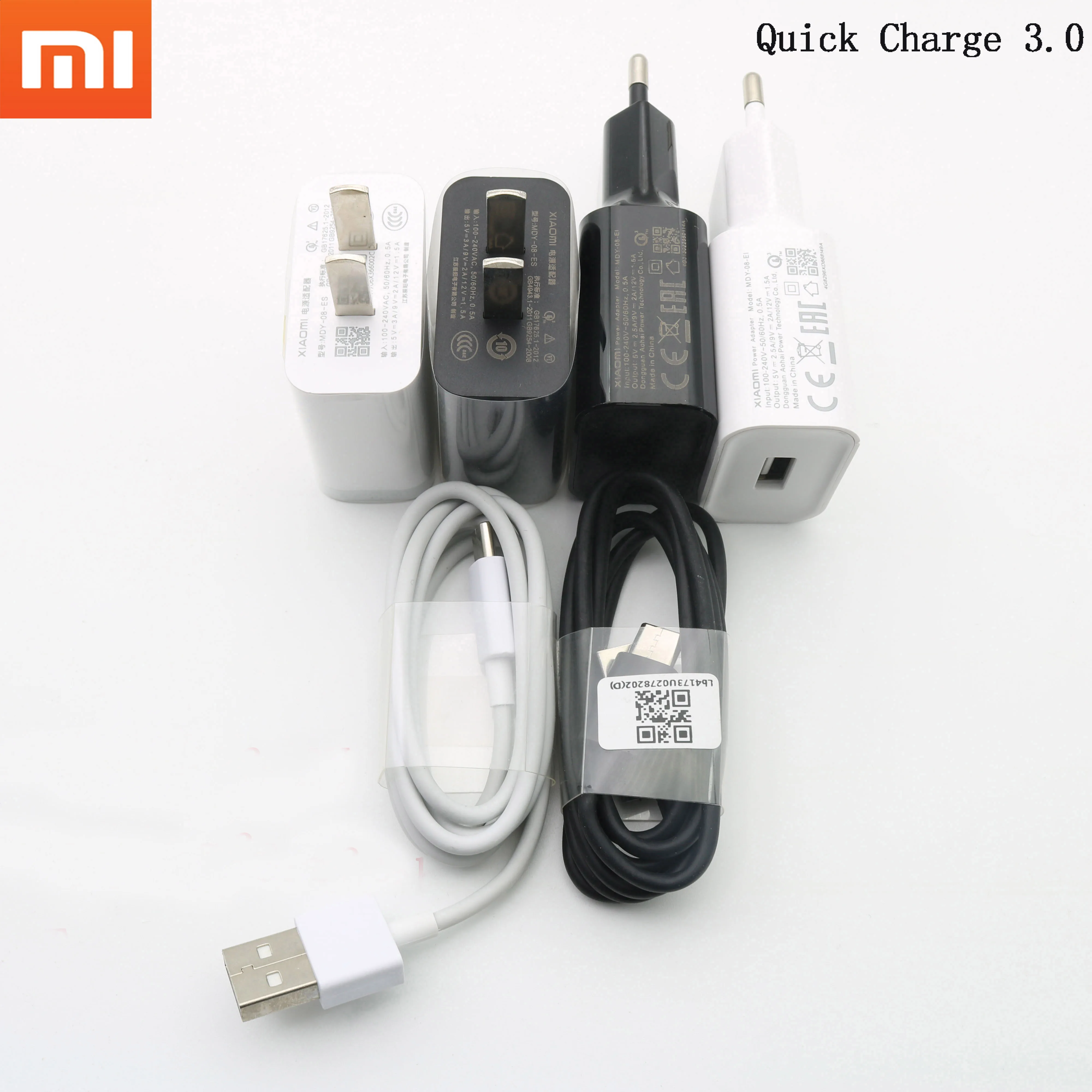 Быстрое зарядное устройство Xiao mi, QC 3,0 адаптер для быстрой зарядки USB type c для mi 6 a2 a3 8 9 lite se 9 9t pro max 3 redmi note 7 8 pro