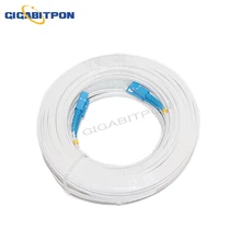 

FTTH outdoor 4 steel 2 core fiber optic jumper G675A1 SC UPC single-mode drop cable white sheath 10M-200M